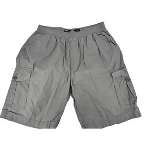 Ecko Unltd Cargo Shorts Mens 2XB Grey Elastic Waist Cotton Classic Fit Utility